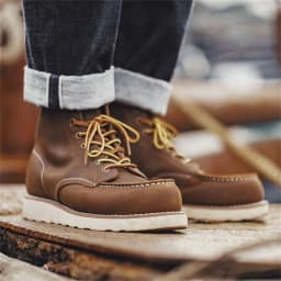 Maden Vintage 875 Ankle Boots Genuine Crazy Horse Leather Round Toe Durable High-Top Lace-Up Boots for Winter Fall Work Shoes