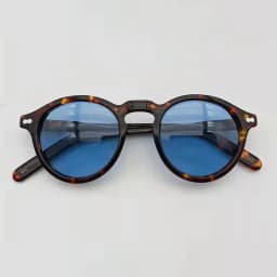 Johnny Depp Polarized Sunglasses Man Lemtosh Sun Glasses Woman Luxury Brand Vintage Acetate Frame Round Night Vision Goggles