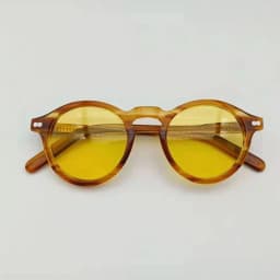 Johnny Depp Polarized Sunglasses Man Lemtosh Sun Glasses Woman Luxury Brand Vintage Acetate Frame Round Night Vision Goggles
