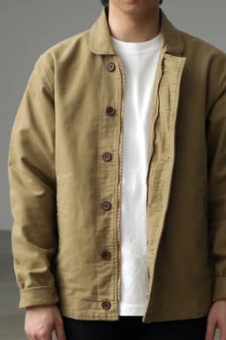 0602# Spring and Autumn New American Retro Thickened Casual Deck Jacket Men's Fashion 100% Cotton Washed Old Loose Cargo Coat