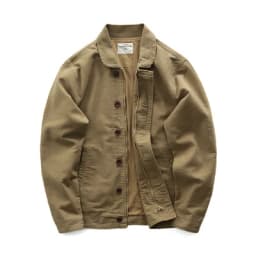 0602# Spring and Autumn New American Retro Thickened Casual Deck Jacket Men's Fashion 100% Cotton Washed Old Loose Cargo Coat