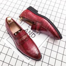 Spring Italian Men's High-quality Blue Leather Shoes Big Size:38-48 Yellow Formal Driving Loafers Red Wedding Dress Casual Shoes