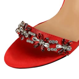 BIGTREE Shoes Open Toe Rhinestones Sandals Women 2026 New Designer Sexy High Heels Sandals Female Shoes Summer Heeled Sandals