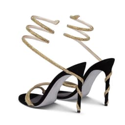 Eilyken Crystal Rhinestone Open Toe Woman Sandals Design Sexy Thin High Heels Party Prom Shoes Fashion Ankle Strap Pumps