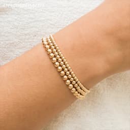 Handmade Gold Beads Bracelet 14K Gold Filled Bracelet Gold Jewelry Boho Bracelets Vintage Boho Women Jewelry