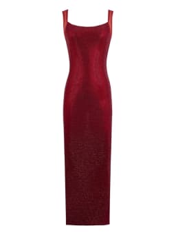 Sexy Square Collar Mesh Patchwork Diamonds Long Dress Women Backless Shiny Rhinestone Slim Dresses Evening Party Cocktail Gowns