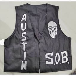 Steve Austin 3:16 Smoking Skull Vest Skull Vest Texas Rattlesnake New Austin 3:16 Smoking Skull Vest New Stone