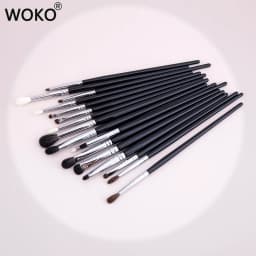 17pc Professional Eyeshadow Crease Blending Smudge Makeup Brush Set High-quality Copper Tube&horsehair&goat Hair Eye Makeup Tool