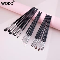 17pc Professional Eyeshadow Crease Blending Smudge Makeup Brush Set High-quality Copper Tube&horsehair&goat Hair Eye Makeup Tool