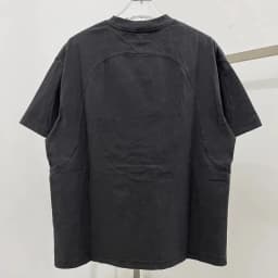 Embroidered Logo Patchwork T Shirt Men Women Oversized T-shirt Top Tees