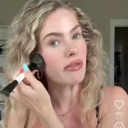 F1 F2 F3 F4 E6 EF1 Highlight Blush Makeup  Brush Ambient Soft Glow Blush Brush Soft Fiber Hair Fashion Face Cosmetic Brush