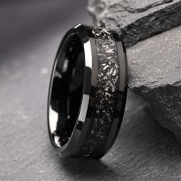 tungsten carbide ring for man anillos bague homme pareja de compromiso fashion jewelry wedding bands Meteorite engagement rings