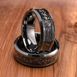 tungsten carbide ring for man anillos bague homme pareja de compromiso fashion jewelry wedding bands Meteorite engagement rings