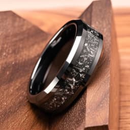 tungsten carbide ring for man anillos bague homme pareja de compromiso fashion jewelry wedding bands Meteorite engagement rings