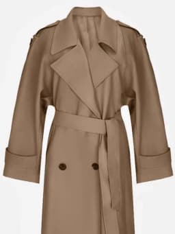 Lautaro Spring Autumn Oversized Khaki Extra Long Dark Purple Trench Coat for Women Double Breasted Elegant Luxury Overcoat 2025