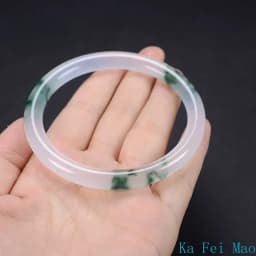 Natural Green Jadeite Bangle Jade Bracelet Charm Luxury Jewellery Fashion Accessories Hand-Carved Amulet Gifts for Women Her Men