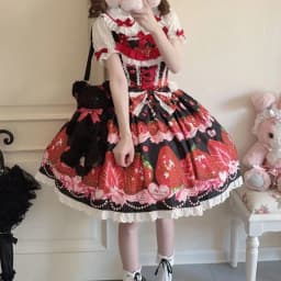 Original design Lolita dress cute jsk suspender dress women's summer long dresses for women