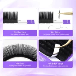 NAGARAKU EU Local Delivery 5 cases/lot Classic Lashes Individual Eyelash Natural High Quality Makeup Synthetic Mink Eyelashes
