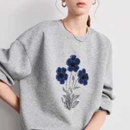 TOYOUTH Women Cotton Sweatshirt 2026 Spring New Knit Striped Turn-Down Collar Loose Unique Stylish Top
