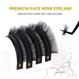10 Trays/Lot Cashmere Eyelash Extension 5-25mm Matte Black Individual Volume Lashes 0.03 0.05 0.07 0.10 Faux Mink Lash Extension