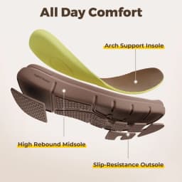 FitVille Wide Slip On Shoes For Men'S Lightweight Casual Dress Oxfords Shoes Business Walking Sneakers With Arch Support
