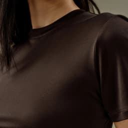 LILYSILK Women's Slim Fitted Silk Jersey Tee with Short Sleeves and Round Neck