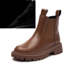 AIYUQI Women's Chelsea Boots Genuine Leather New Autumn Winter Fashion Women's Ankle Boots Retro Winter Boots Ladies WHSLE MTO