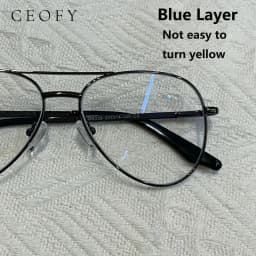 1.61 Index Blue Layer Anti-Blue Ray Prescription Lense Aspherical Computer Phone Protection Anti-reflective Optical Myopia Lens