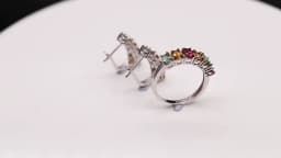 Bolaijewelry New Natural Tourmaline Oval 3*5mm Ring Earrings Set Simple Light Luxury Women Daily Wear Boutique Jewelry