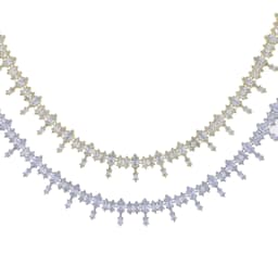 2025 New Iced Out Bling 5A CZ Tennis Choker Necklace For Women Fashion Sparking Oval Shape Cubic Zirconia Multi Layers Jewelry