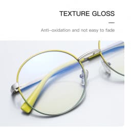 VICKY Retro Round Myopia Prescription Glasses Hyperopia for Women Reading CR39 Anti Blue Light Optical Eyeglasses Frame PFD3082