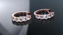 Smyoue Each 0.2CT 3.5mm Certified All Moissanite Hoop Earrings for Women Classic Sparkly Bridal Jewelry Pure 925 Plated 18K