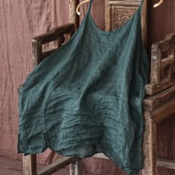 Women Loose Thin Cool Ramie Camis Female Solid Color Summer Sleeveless Top Mujer Ladies Vintage Spaghetti Strap Camis Tank