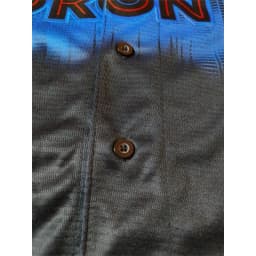 Customized Name And Number Men's Embroidery Baseball Jersey Toronto Black V-Neck Personalized Short Sleeve Button Down Shirts