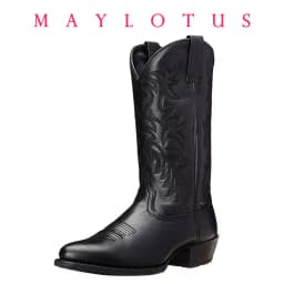 Mid-calf Western Boots Men Black Brown Cowboy Boots Handmade Leather Shoes New Punk Man Women Unisex Riding Boots