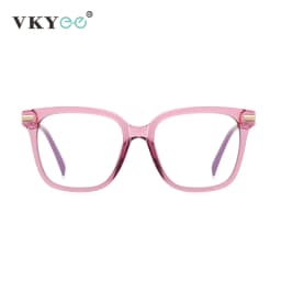VICKY Women's Reading Glasses Anti Blue Light Geometric Pink Frame Myopia Astigmatism Prescription Glasses Women PFD2129