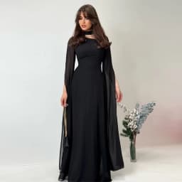 Party Dresses Women Long Dress Round Collar Solid Color Lace Up Tight Waist A Line 2025 Female Vestidos Temperament Maxi Gown