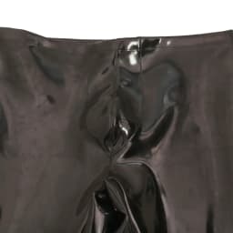 Sexy Men Waterproof PU Elastic Pencil Pants No-clean Double Side Slim Leg Trousers Latex Faux Leather Punk Shaping Pants Plus