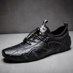 Leather Casual Sneakers for Men Driving Shoes 2024 New Fashion In Waterproof Men Doug Luxury Dress Loafers Shoes Footwear 