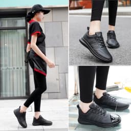 Couple causal Chef Shoes four Season new Lightweight Soft Sole Comfort Oil proof Men and Women's Chef Business Work Leather Shoe