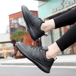 Couple causal Chef Shoes four Season new Lightweight Soft Sole Comfort Oil proof Men and Women's Chef Business Work Leather Shoe