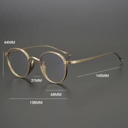 Vintage Pure Titanium Reading Glasses Men Ultra Light Anti Blue Light Prescription Glasses Frames Women Myopia Hyperopia Eyewear