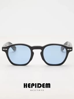 HEPIDEM Acetate Polarized Sun Glasses Women Johnny Depp Brand Designer Glasses Thick Square Sunglasses Men RINI-T