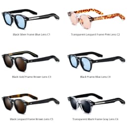 HEPIDEM Acetate Polarized Sun Glasses Women Johnny Depp Brand Designer Glasses Thick Square Sunglasses Men RINI-T