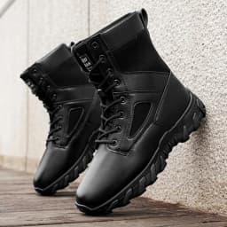 Men's High Top Boots, Casual Sports Shoes, Outdoor Camouflage, Wear-Resistant, Trendy and Fashionable Men's Boots