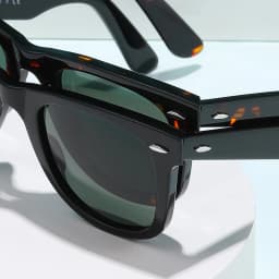 ROGBAE Tilting sunglasses men classics Glass lens Acetate sun glasses R214s Luxury Brand Rivet Design Goggles Female sunglass