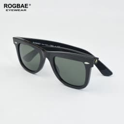ROGBAE Tilting sunglasses men classics Glass lens Acetate sun glasses R214s Luxury Brand Rivet Design Goggles Female sunglass