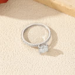 MODIAN 1CT D Color Square Moissanite Rings 925 Sterling Silver Trendy Finger Rings For Women Wedding Statement Fine Jewelry