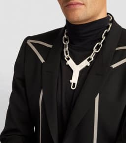 High Quality Titanium Steel Punk Y-Shaped Thick Chain Necklace Trendy for Men Women Hip Hop Party Jewelry Gift