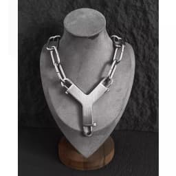 High Quality Titanium Steel Punk Y-Shaped Thick Chain Necklace Trendy for Men Women Hip Hop Party Jewelry Gift
